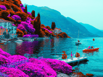 Lake Como image created by Ai